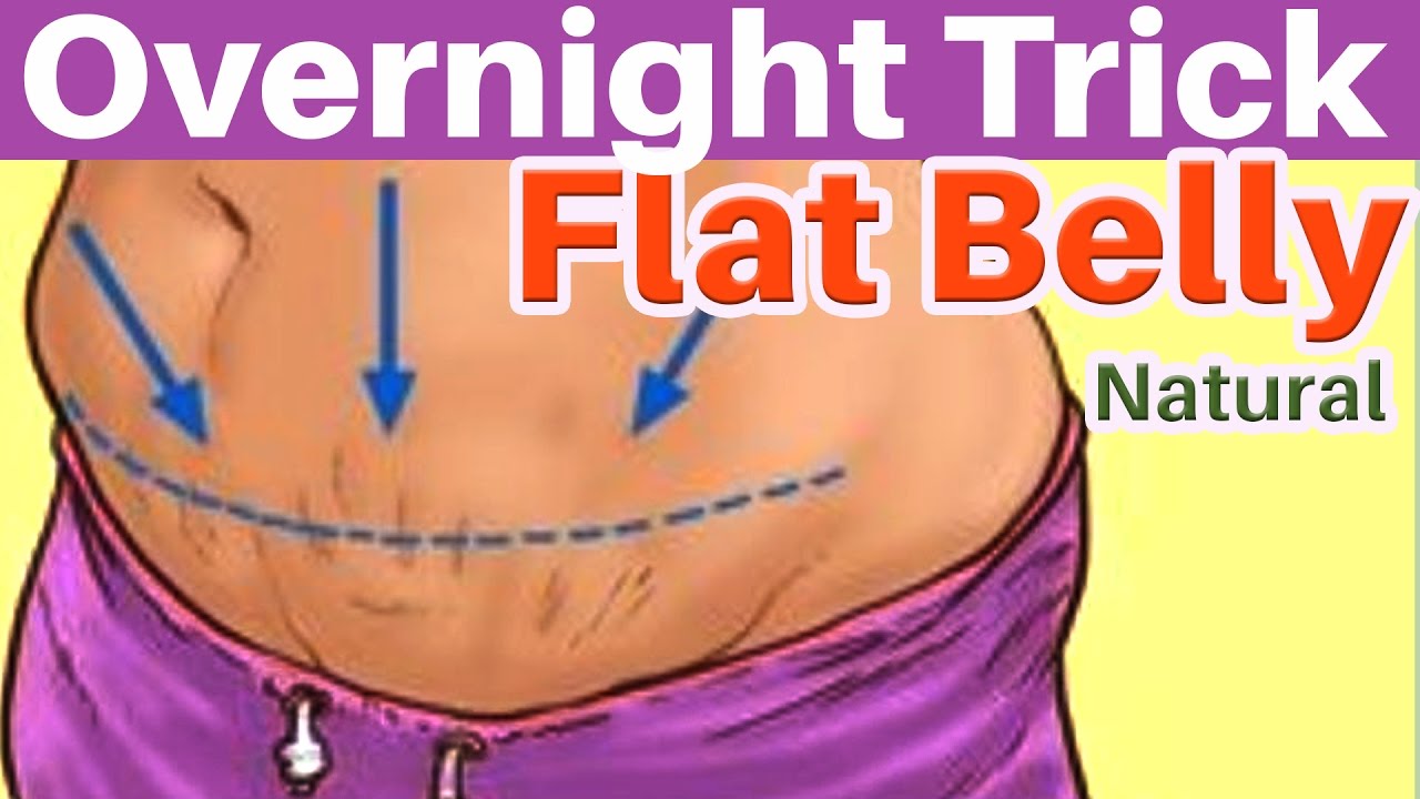 how to get a flat stomach overnight