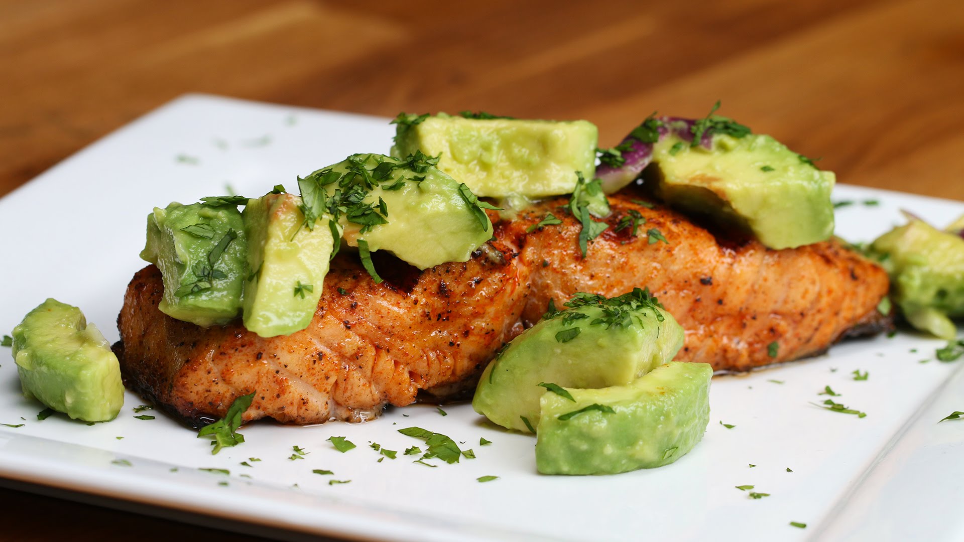 Grilled Salmon With Avocado Salsa Cookeryshow Com