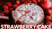 Easy Strawberry Cake Recipe | Strawberry Cake with Strawberry Sauce