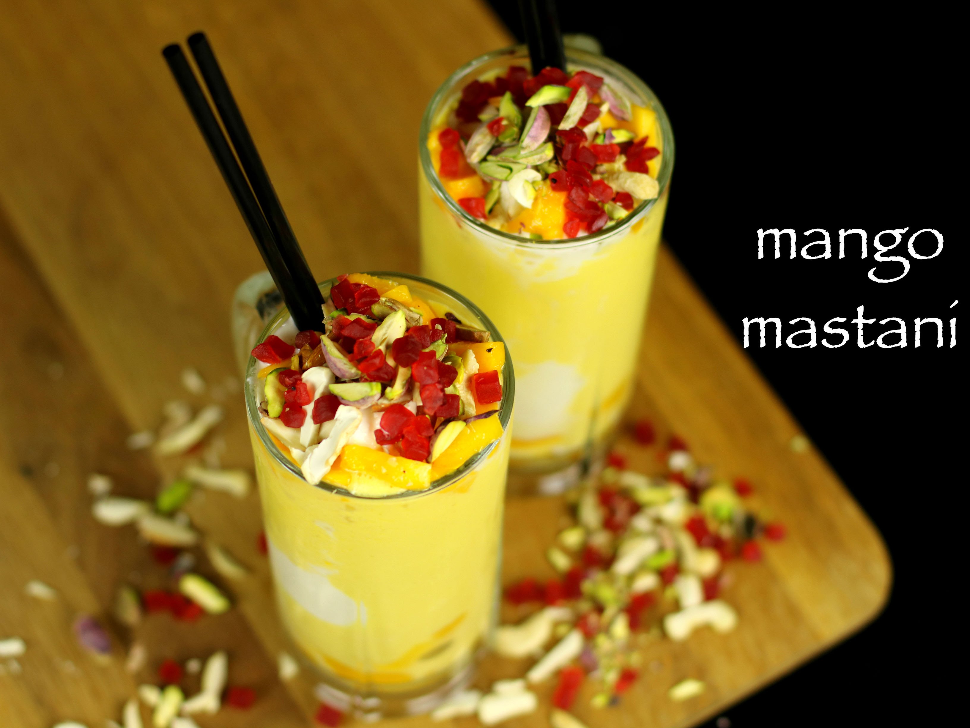 Mango Mastani Recipe - Mango Milkshake With Icecream - CookeryShow.com