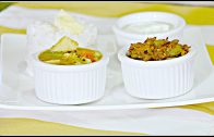 South Indian Lunch – Dinner Menu 1 – Dondakaaya Ulli Karam & Mixed Vegetable Kootu