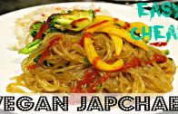 QUICK DINNER: EASY VEGAN JAPCHAE – Korean Glass Noodle – Cheap Lazy Vegan
