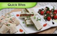 Party Appetizers, Quick Bites – 3 Different Types Of Starters – Snack Recipes By Ruchi Bharani