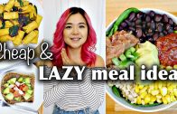 My Go-To CHEAP & LAZY VEGAN MEAL IDEAS (breakfast, lunch, dinner)