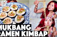 RAMEN KIMBAP MUKBANG Q&A (VEGAN -17 – 30 Videos in 30 Days Cheap Lazy Vegan