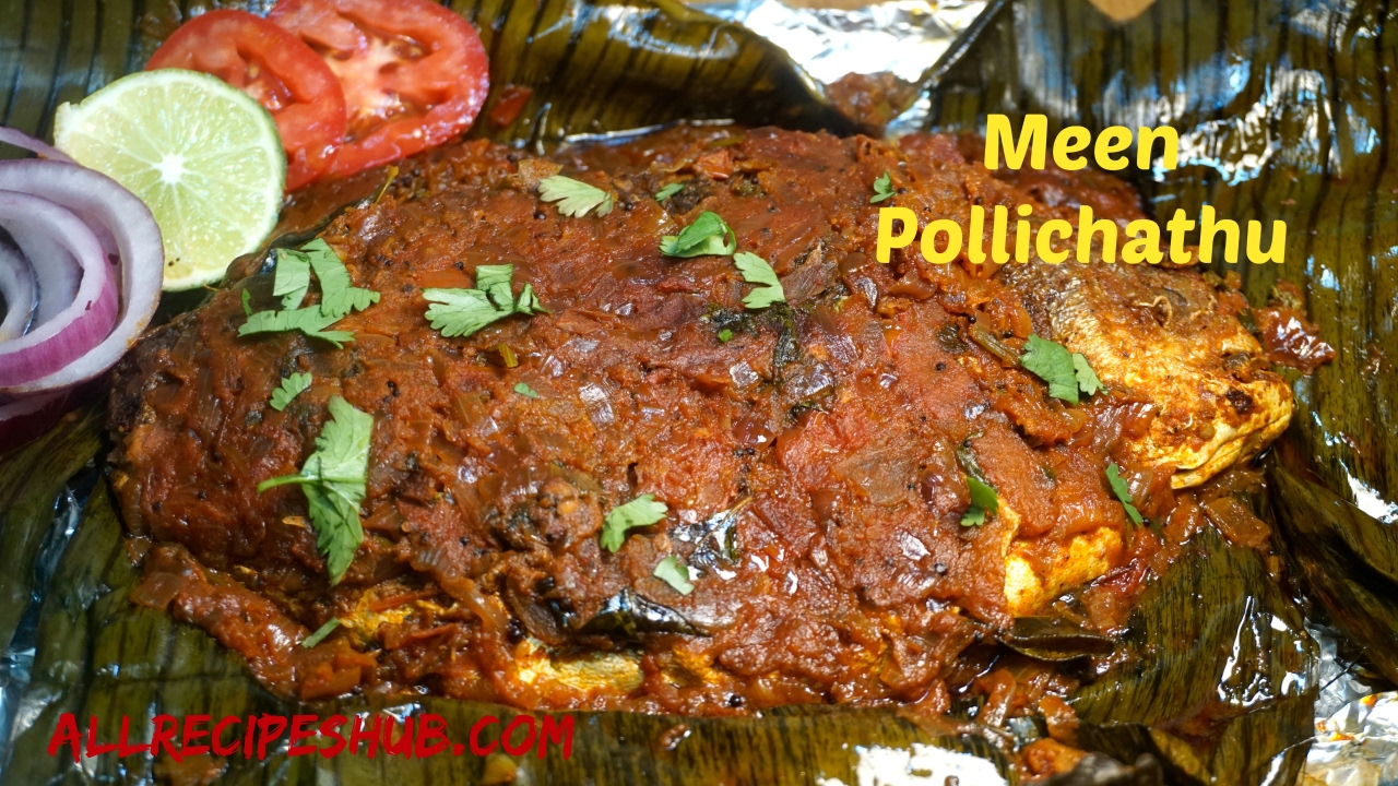 Meen Pollichathu - Fried Fish In Banana Leaf Wrap - Pomfret Pollichathu ...