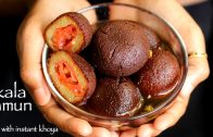kala jamun recipe – black jamun recipe with instant khoya or mawa