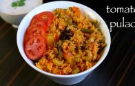 tomato pulao recipe – tomato bath recipe – south indian tomato rice