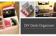 DIY Multipurpose Desk Organizer From Shoe Box