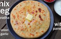 mix veg paratha with paneer – lunch box recipe – मिक्स वेजिटेबल पराठा – vegetable paratha