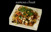 samosa chaat recipe – easy samosa chaat video recipe: