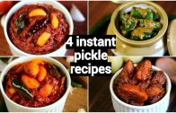 4 instant pickle recipe – chilli pickle – tomato pickle – garlic pickle – amla pickle