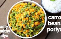 carrot beans poriyal recipe – carrot beans thoran – carrot beans stir-fry