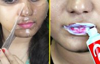 Some Surprising Beauty Hacks &amp – Life Hacks Using Toothpaste – Remove Dark Spots, Get Soft Pink Lips